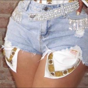 ❌sold ❌Jeans short with stones